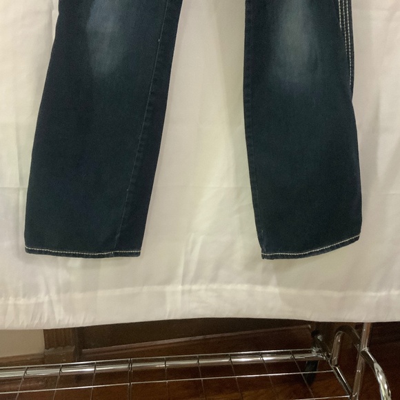 Adiktd Dark Wash Western Denim Jeans Women's size 8/30 Inseam 35 long pre-owned - Picture 3 of 9